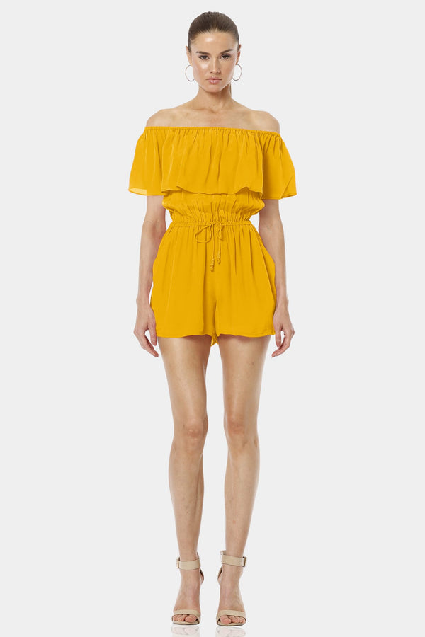 Serenity Mustard Yellow Cute Mini Dress