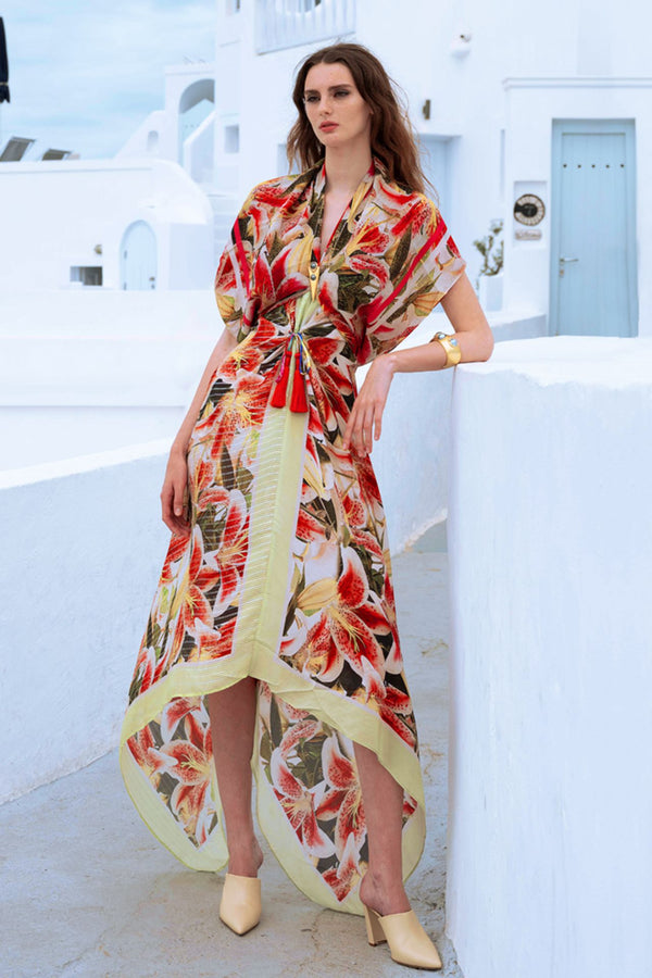 Floral Print Scarf Dress